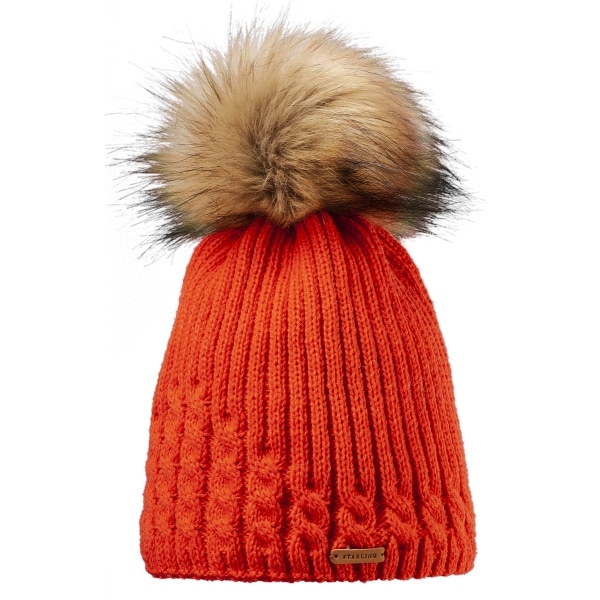 DIONE warm hat with pattern by Starling Hats with faux-fur  display picture 1