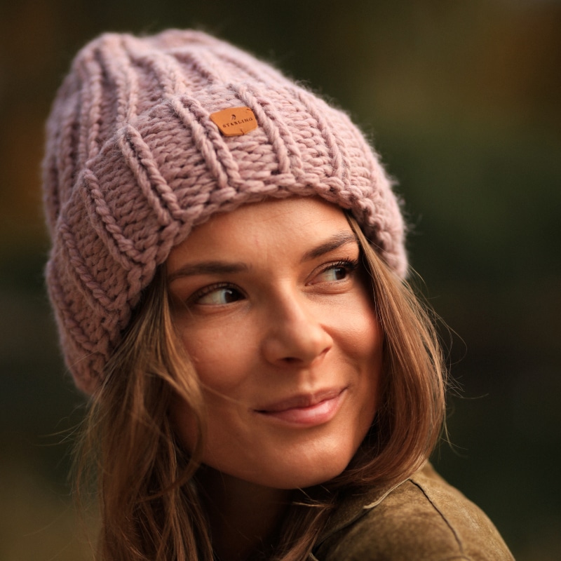 SALTORO wool hat by Starling Hats with thick weave fleece lining